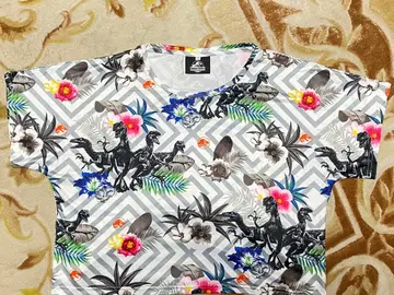 쥬라기 월드 팝업 스토어 한정판 셔츠 트로피컬 랩터