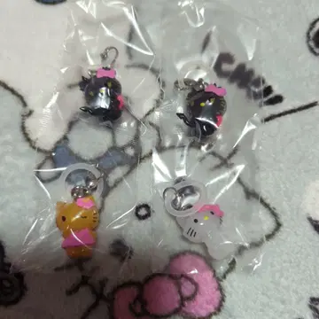 헬로키티 메지루시 액세서리 4개 세트