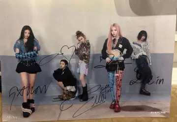 MEOVV 미야오 EVERLINE JAPAN 전원 증정 친필 사인 포스터