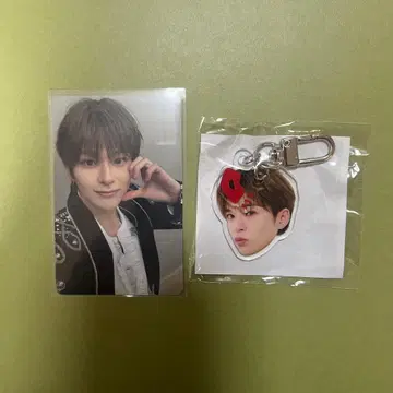 TREASURE 아사히 얼굴 아크릴 키링 트레이딩 카드