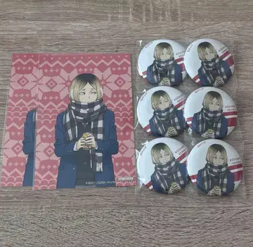 하이큐 하후하후 IG 캔뱃지 엽서 특전 코즈메 켄마