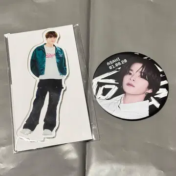 treasure 아사히 아크릴 스탠드 캔뱃지