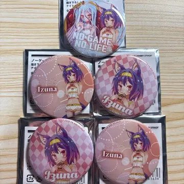 노겜노라 노 게임 노 라이프 하츠세 이즈나 나이트 웨어 캔뱃지 5개