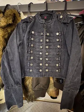 다크 데님 나폴레옹 자켓