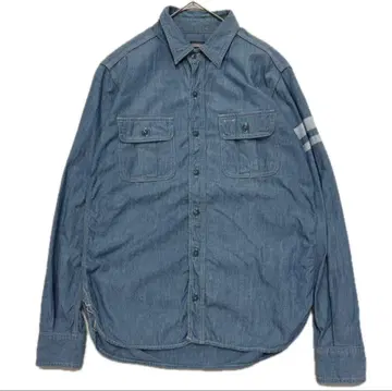 모모타로 진즈 미품 단종 출진 샴브레이 워크 셔츠 38 M 상당