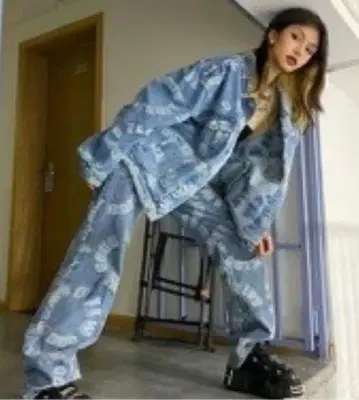 멋진 데님 셋업