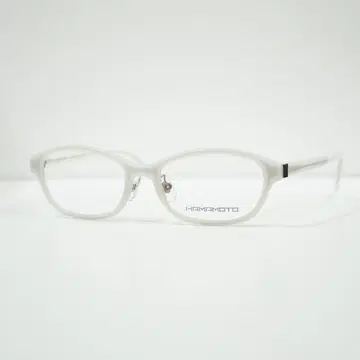 렌즈 교환 가능 새상품 일본제 하마모토 사바에 클리어 화이트 남성용 안경