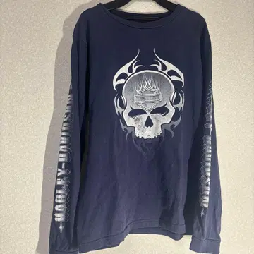 Harley-Davidson 긴팔 티셔츠 해골 y2k archive