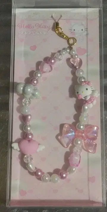 산리오 폰 스트랩 엔젤 (핑크) 헬로키티