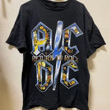 AC/DC acdc ROCK 티 빈티지 티