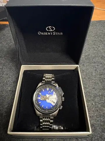 오리엔트 스타 자동 와인딩 기타 모델 블루