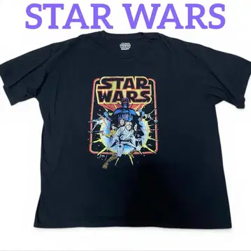 STAR WARS 다스 베이더 티셔츠 블랙 박스 실루엣 구제 의류