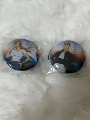 명탐정 코난 하이웨이의 타락천사 제일복권 캔뱃지 2개 세트