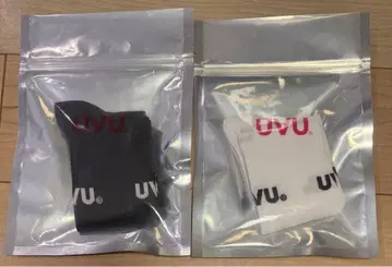 2켤레 세트 UVU RUNNING SOCK WHITE BLACK L/XL