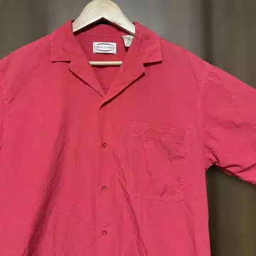 90s CEDAR CREEK 오픈 카라 셔츠 반팔 M 빨간색