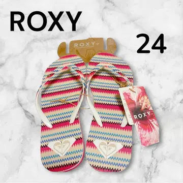 ROXY (록시) 비치 샌들 24cm 멀티 패턴 택 포함 새상품