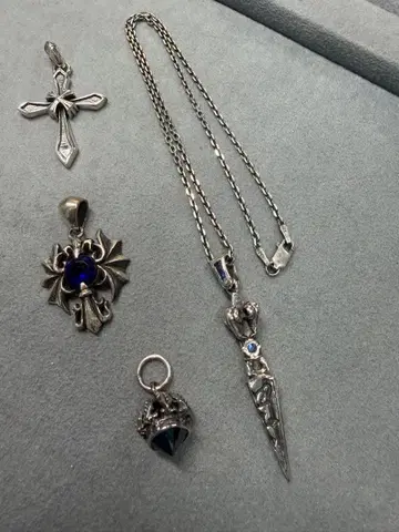 실버 목걸이 남성용 세트 44cm 31.08g sh151