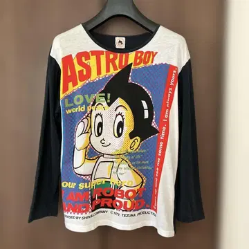 80년대 철완 아톰 티셔츠 린드버그 와타세 마키 ML