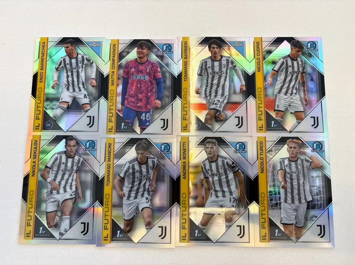 유벤투스 선수 카드 일괄 Bowman Chrome