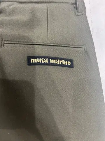 무타 마린 올리브 그린 골프 팬츠
