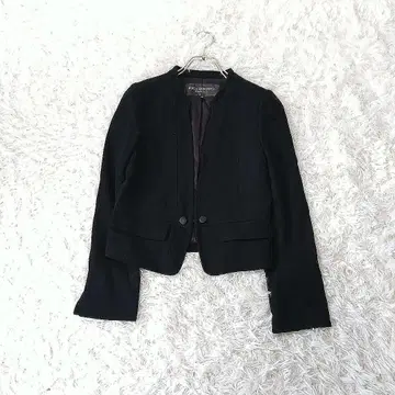 BODY DRESSING Deluxe 울 노카라 자켓 36 블랙