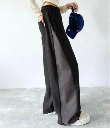Classical Elf 사이드 절개 오버 사이즈 스웨트 팬츠 S