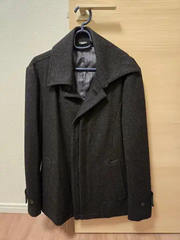 TORNADO MART 다크 그레이 피 코트 M