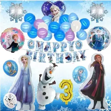 [럭셔리] 안나 [3세 16인치 숫자 포함] 벌룬 생일 풍선 장식