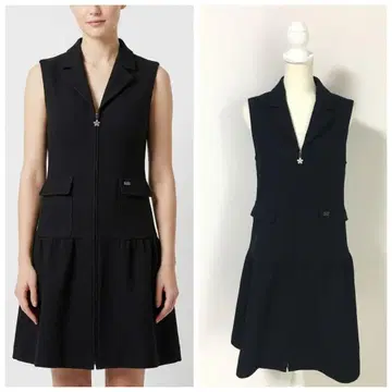 최근 새상품급 2025년 Rene 루네 로고 부착 프론트 지퍼 원피스