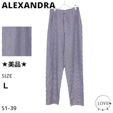 새상품급 ALEXANDRA 팬츠 와이드 팬츠 이지 팬츠 체크 s1