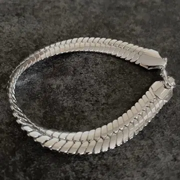 멕시칸 주얼리 실버 925 피쉬본 체인 팔찌