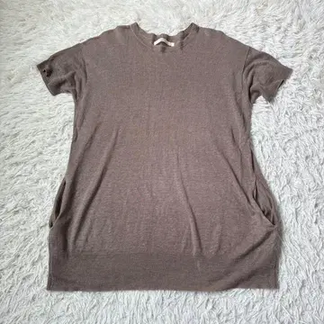 SOIL 스타일드 바이 소일 린넨 100% 반팔 튜닉 티셔츠