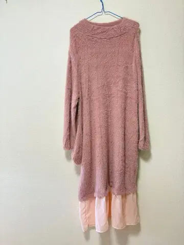 프랑프랑 샤기 니트풍 원피스 룸웨어 핑크 마터니티