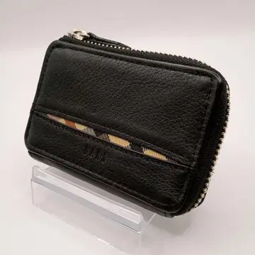 DAKS 닥스 코인 퍼스 블랙 체크 무늬 컴팩트