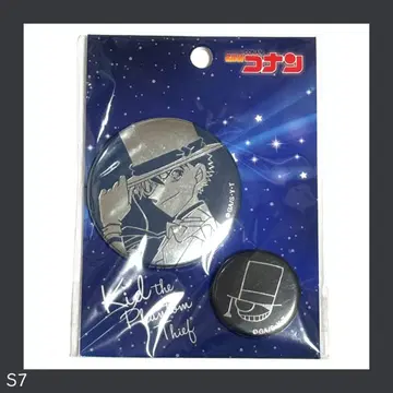 명탐정 코난 플라자 한정판 괴도 키드 캔뱃지 세트 쿠로바 카이토