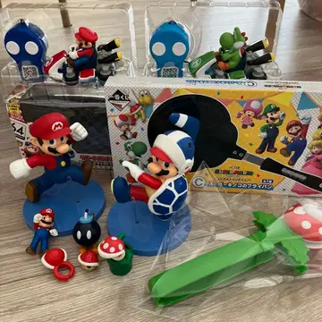 제일복권 슈퍼 마리오 프라이팬 집게 피규어 세트