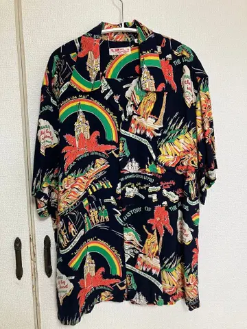 Sun Surf 알로하 셔츠 반팔 셔츠