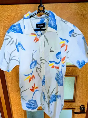 Brixton 꽃무늬 반팔 셔츠 M 알로하풍