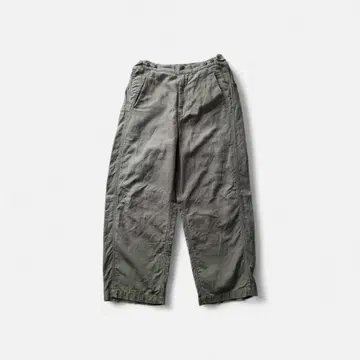 TapWater | 코튼 린넨 백 새틴 밀리터리 트라우저 34