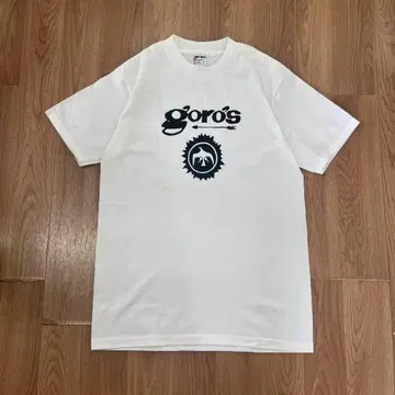 새상품 90s 90년대 goro's 고로즈 티셔츠 화이트 S사이즈 초기