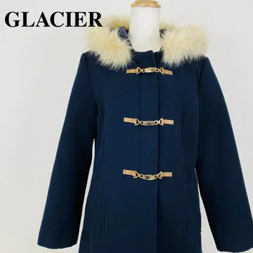 새상품급 GLACIER 더플 코트 퍼 블랙 L 0156-A