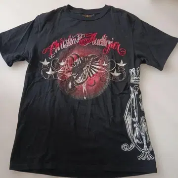 Christian Audigier 블랙 T셔츠 L