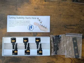 Hipshot Grip-Lock 오픈 튜너 6 인라인 세트