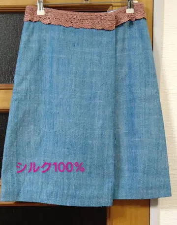 레어! minaperhonen loch 실크 스커트 정가 54,600엔