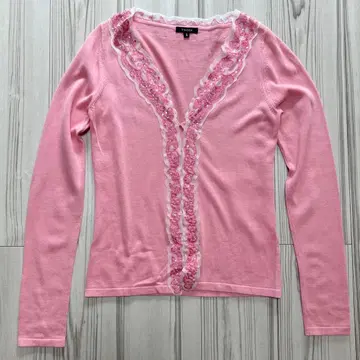 TOCCA 핑크 니트 가디건 S