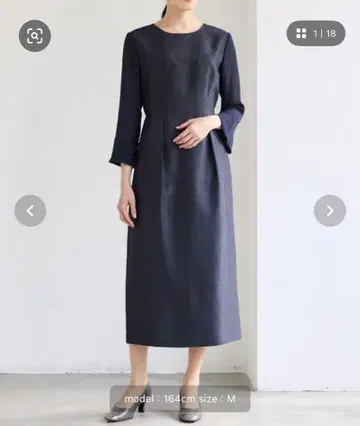 AIMER 프릴 슬리브 원피스 자카드 타이트 라인 드레스 결혼식