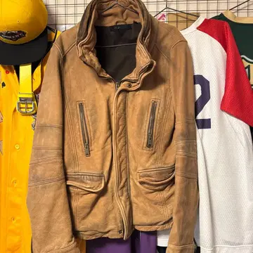 ROGUE 브라운 가죽 자켓