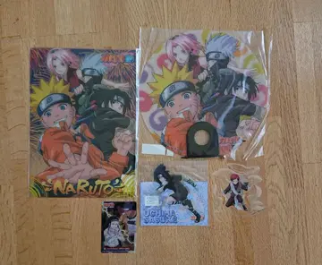 NARUTO 클리어 부채 책받침 클립 나루토 사스케 사쿠라 카카시