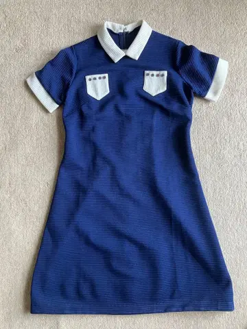 60s Robbie Rivers 네이비 원피스