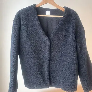 NUTURARU By 사만사 모스모스 레이스 부착 울 혼방 보아 자켓